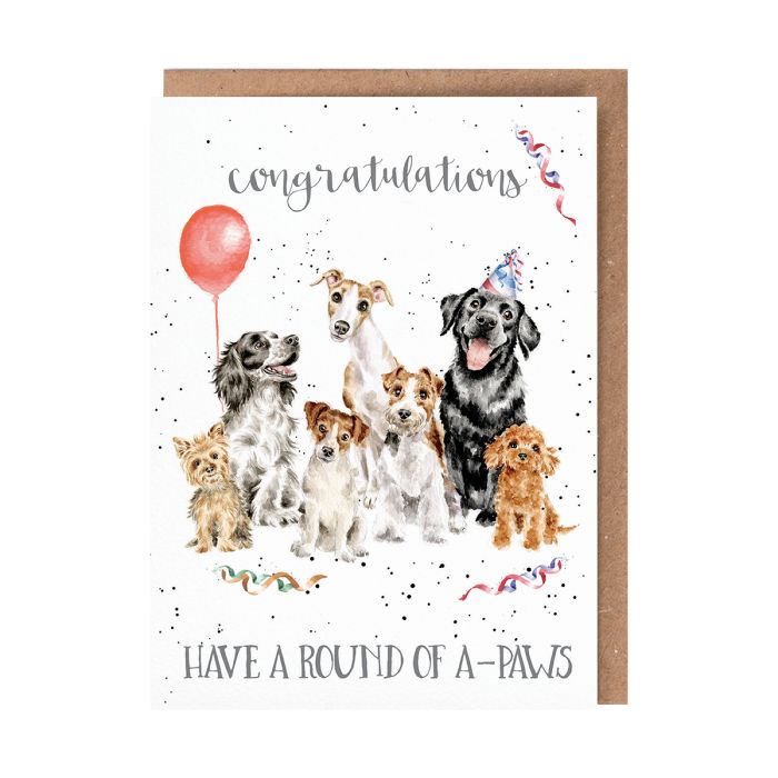Wrendale Card - Round Of A Paws