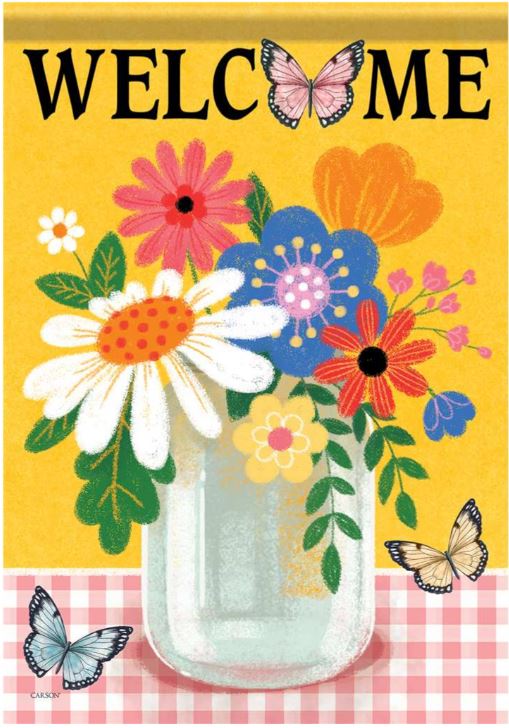 EB Large Flag - Butterfly Gingham 54869