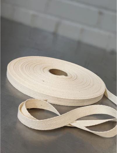 Cotton Twill Tape 13mm Natural 1849_13-002