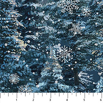 NC Printed Cotton 45" - Silent Night 25389-48