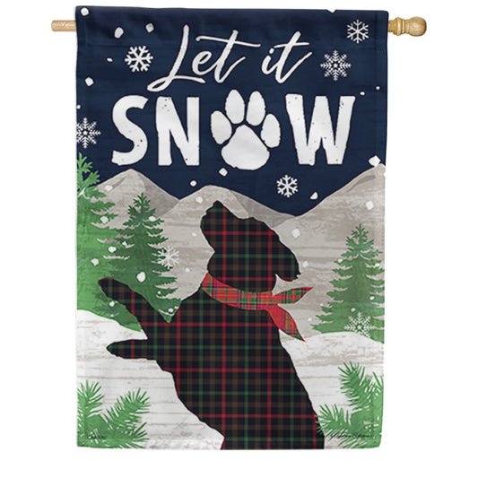 EB Lg Flag - Snow Pup
