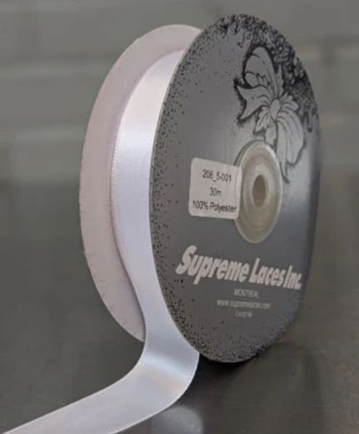 Satin Ribbon Single Face 22mm Kelly 206_5-022