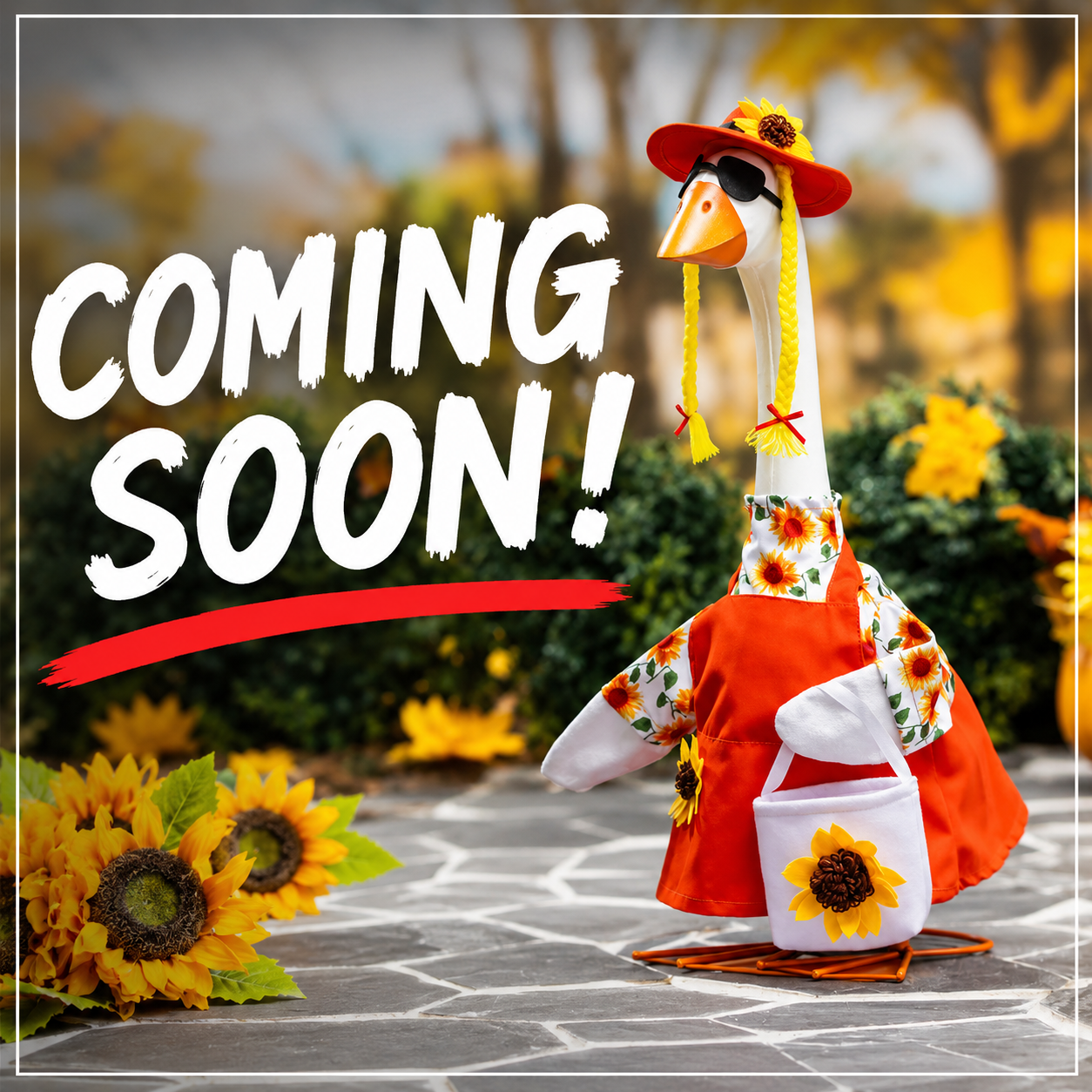 EE Porch Goose Outfit - Sunflower Dress