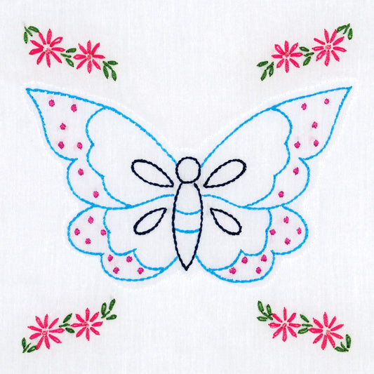 9" Quilt Blocks - Butterfly 591