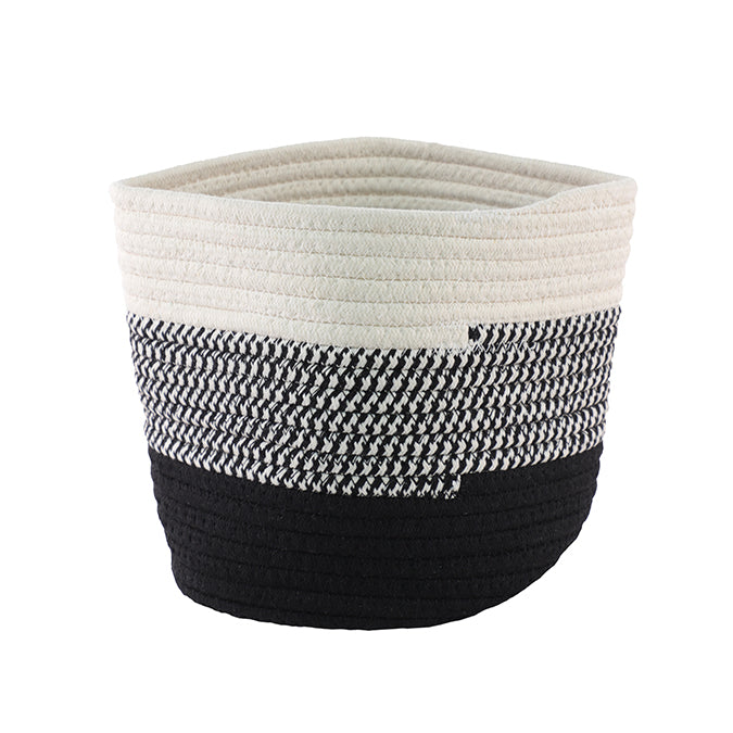 DD Cotton Pot Cover Black/Cream 20cm