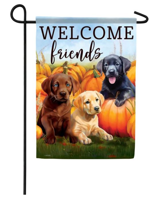 EB Garden Flag - Welcome Pups