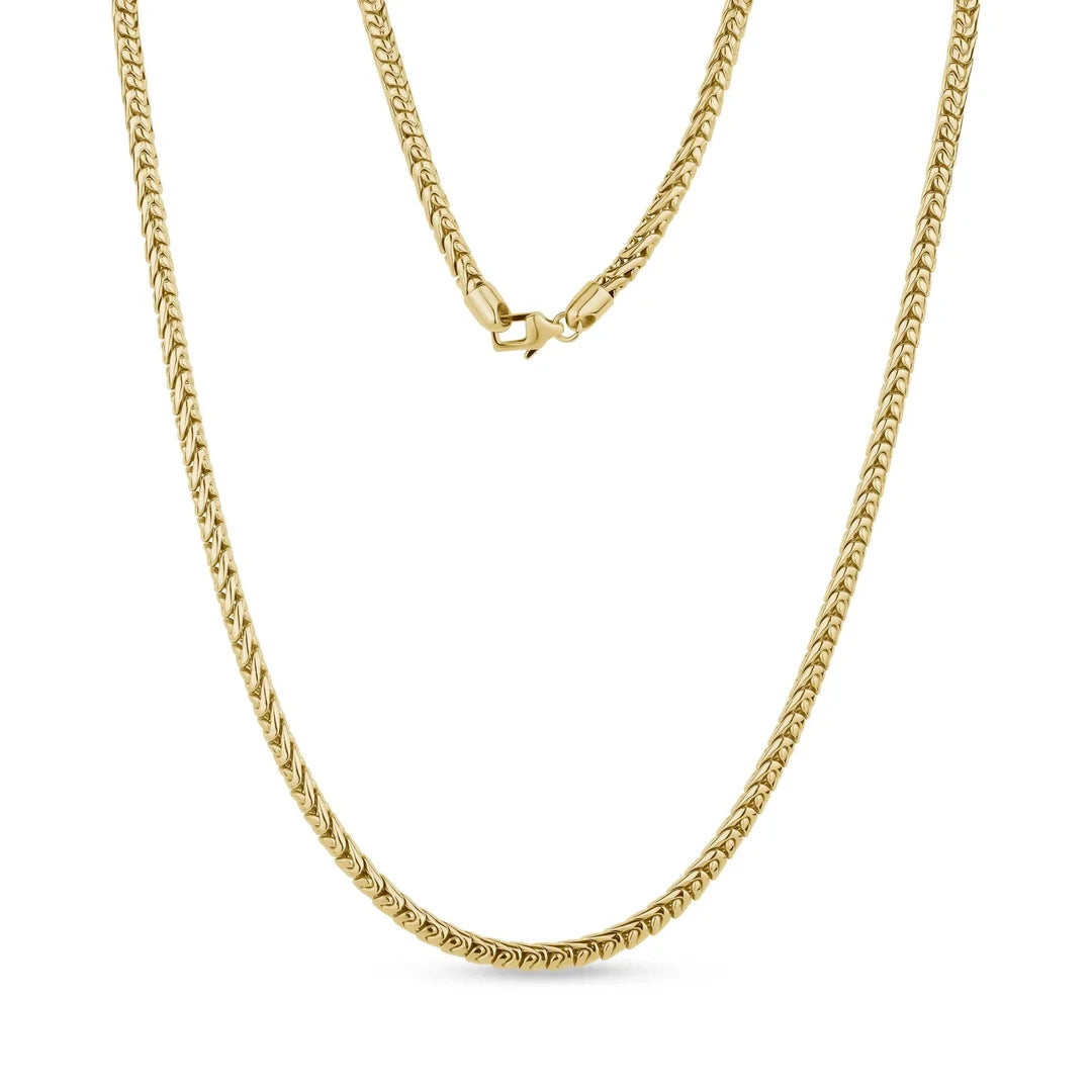 ARZ Necklace - Gold Steel S-Link 4.5mm 20"