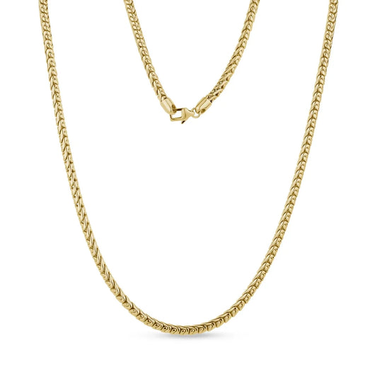 ARZ Necklace - Gold Steel S-Link 4.5mm 20"