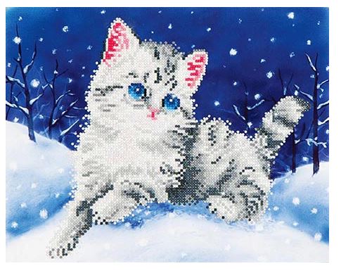 Diamond Dotz - Kitten In The Snow DD5.006