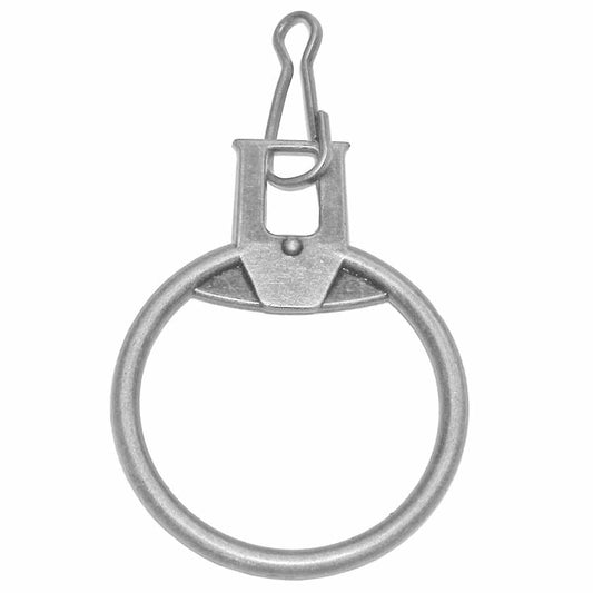 Costumakers Ring Zipper Pull W/Hook Nickel 5099041