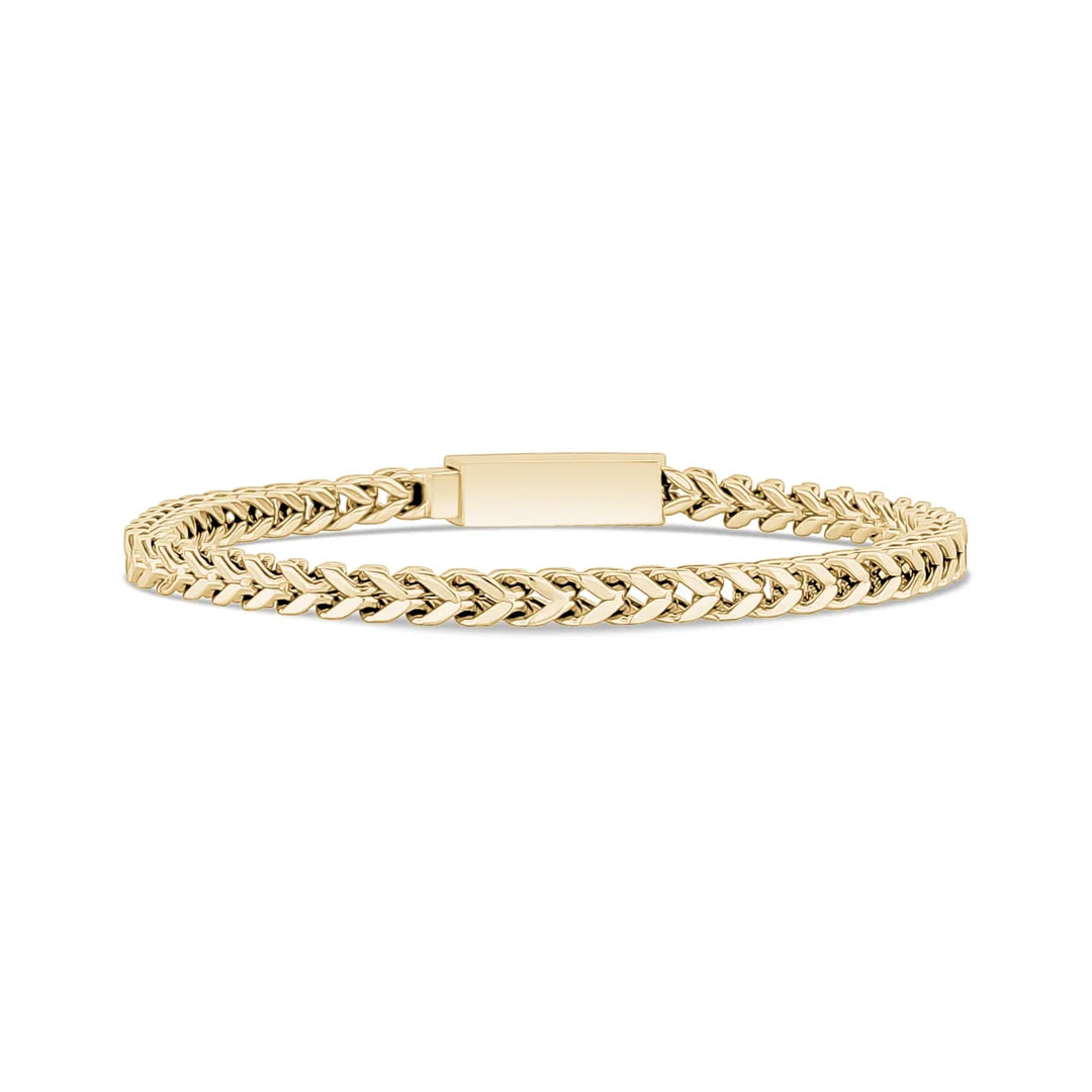 ARZ Bracelet - Franko Link Gold 4mm 7.5" B202