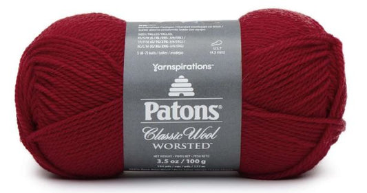 Patons Classic Wool Worsted 100g - Bright Red 00230
