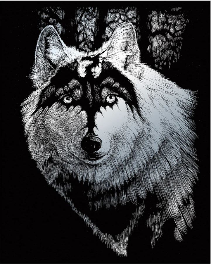 EGR Art - Dragon Wolf Silver SILF28