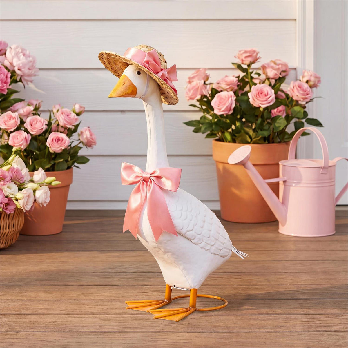 EE Porch Goose Accessory Set - Hat & Bow Pink