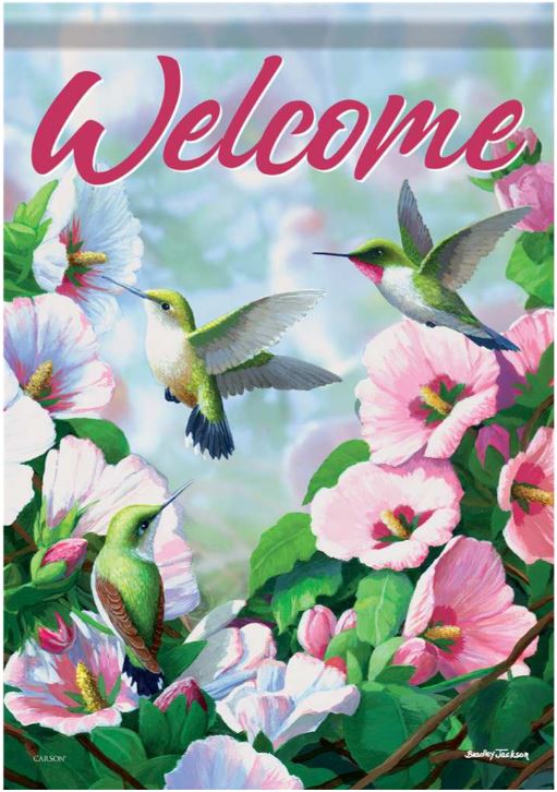 EB Garden Flag - HBird Blossoms 53761