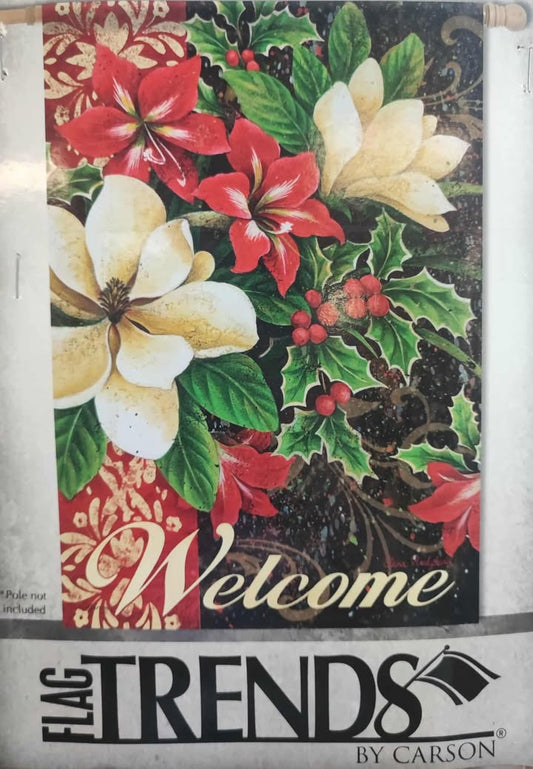 *EB Lg Flag - Holiday Flowers
