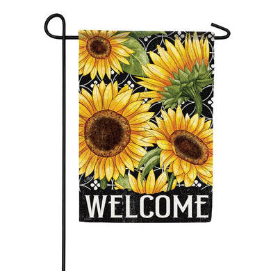 EB Garden  Flag - Welcome Sunflowers