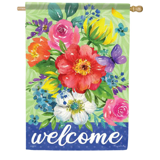 EB Lg Flag - Floral Spray