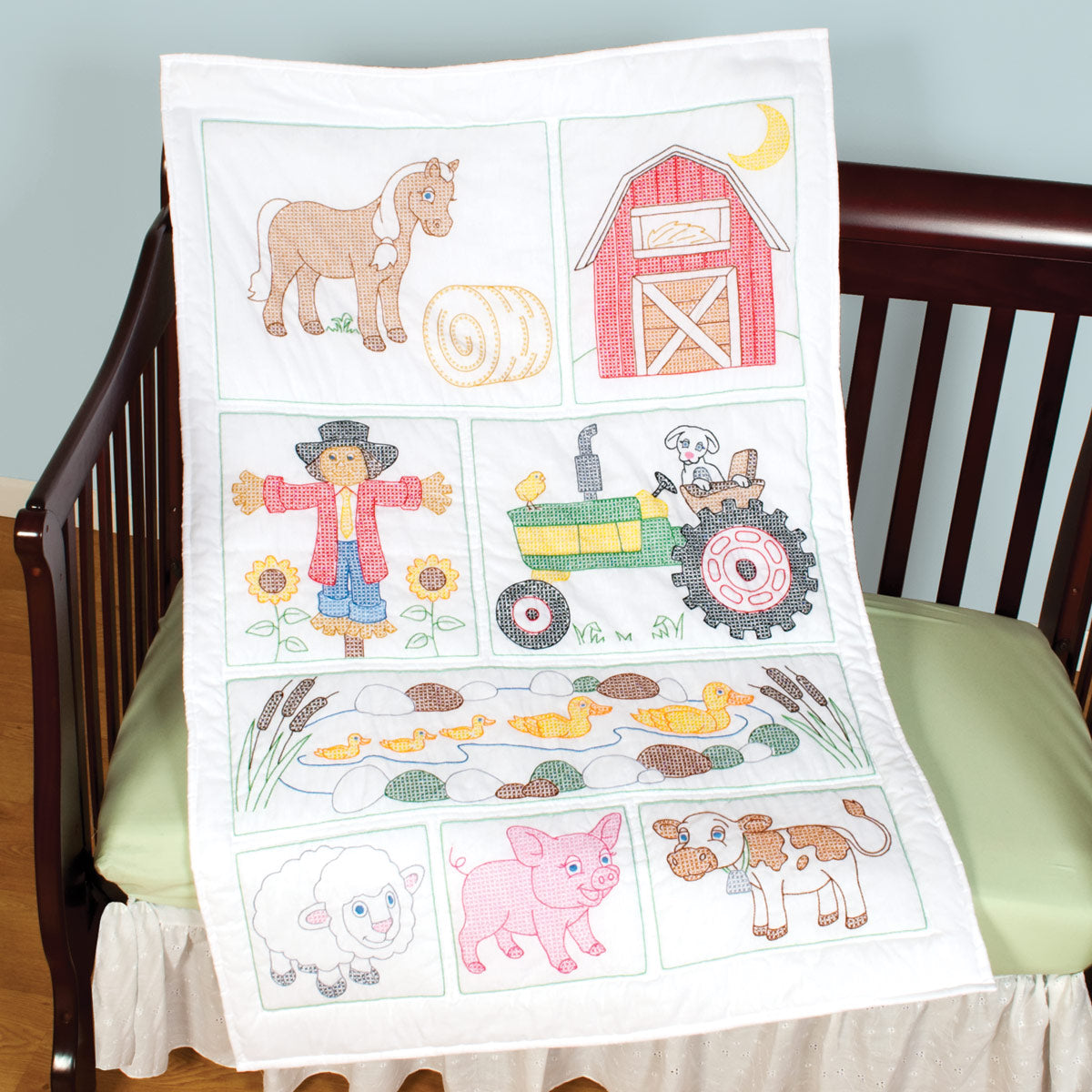 Crib Quilt Top - Barn 887