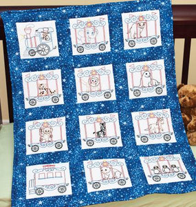 *Nursery Quilt Blocks - Circus Train 895