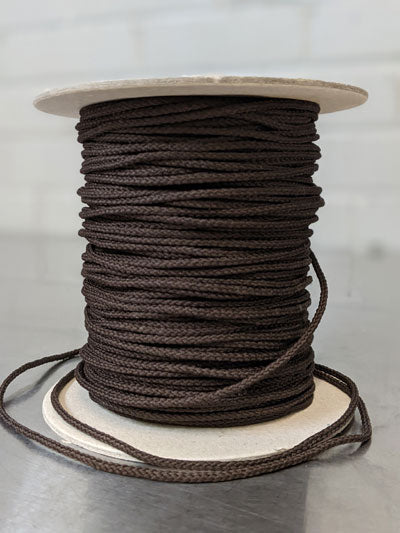 Braided Poly Cord 3mm - Brown 194-004