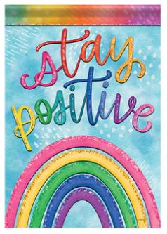 *EB Garden Glitter Flag - Positivity