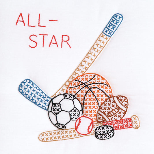 9" Quilt Blocks Sports 464