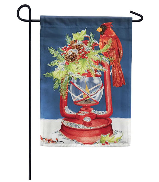*EB Garden Flag - Glitter Holiday Lantern