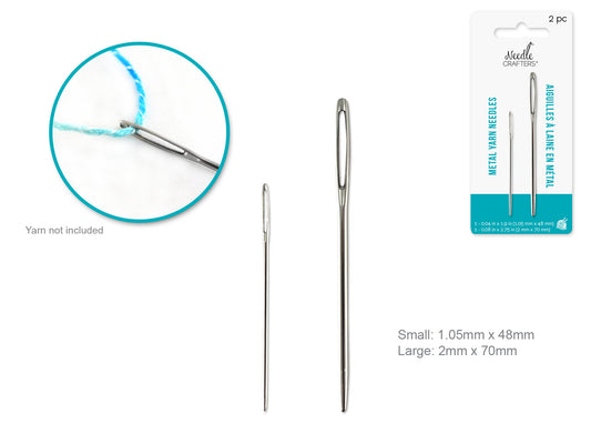 MC Yarn Needles Metal x 2