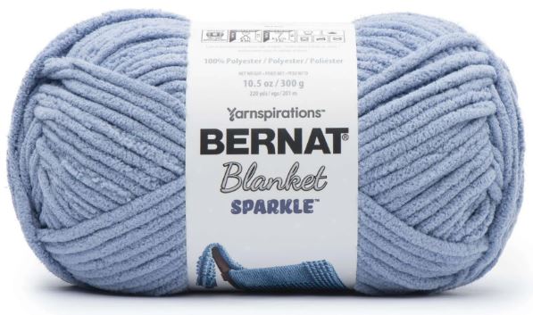 Bernat Blanket Sparkle 300g - Dusty Blue 70013