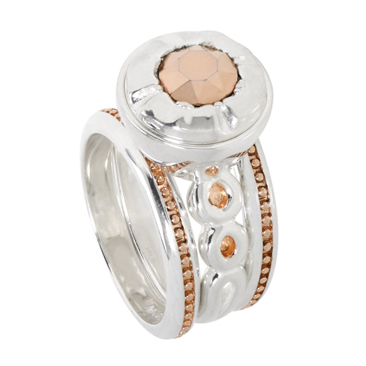 Kameleon Ring - Endless Love Rose Gold Complete (Set Of 3) Sz 08