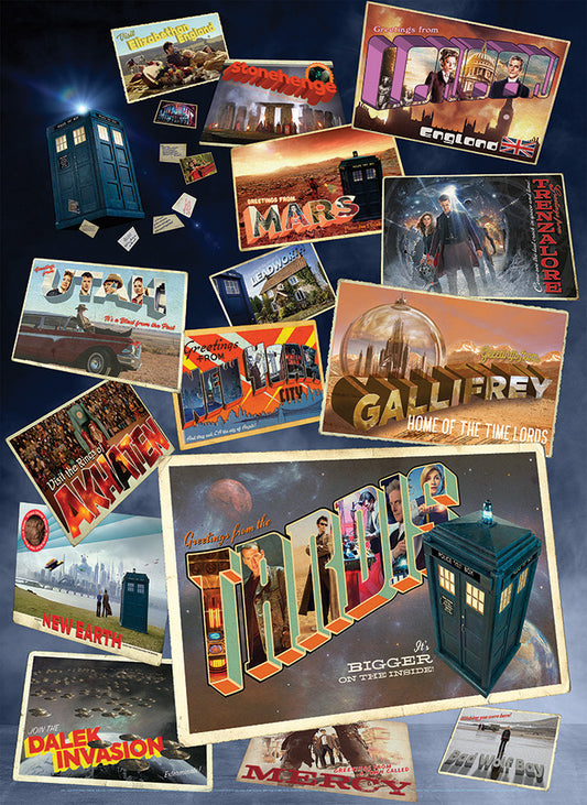 Puzzle 1000pc - Doctor Who: Postcards