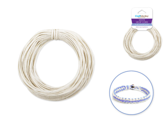 Hemp Cord White 20lb 9yd