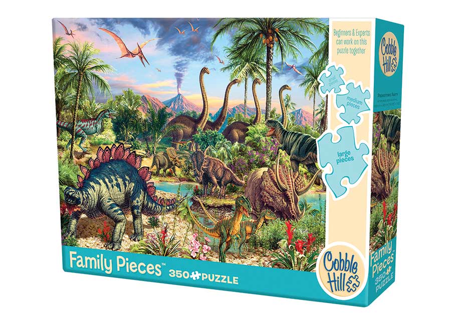 Puzzle 350Pc Family Pieces - Prehistoric Party