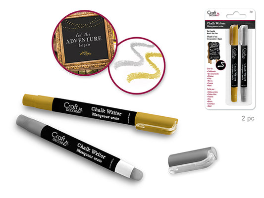 Chalk Writer 2 pk - Gold/Silver