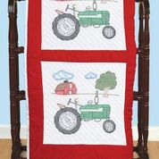 18" Quilt Block - Tractor