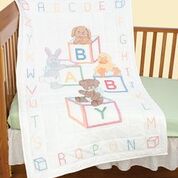 Crib Quilt Top - Baby Blocks 110
