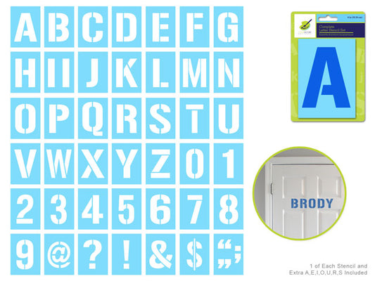 Stencil - Letters 4"