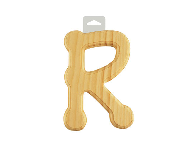 Wood Letter R