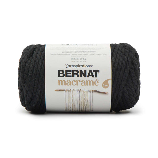 Bernat Macrame 250g - Black 66006