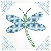 9" Quilt Blocks - Dragonfly