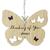 Butterfly Ornament - Thinking Of You, 4" Wood Veener