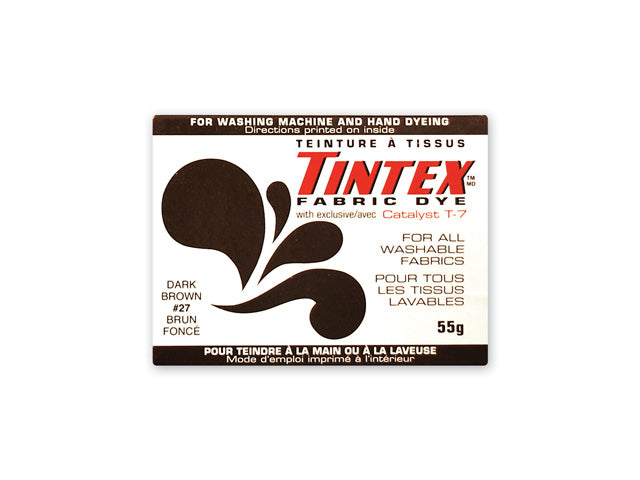 Tintex Fabric Dye - Dark Brown TX100-27