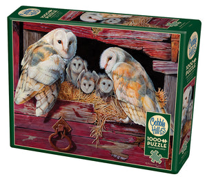 Puzzle 1000pc - Barnyard Owls 80052