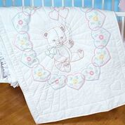 *Crib Quilt Top - Bears With Balloons