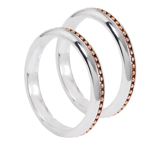 Kameleon Ring - Infinity Bands Rose Gold (Set Of 2) Sz 07