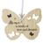 Butterfly Ornament - Home, 4" Wood Veener